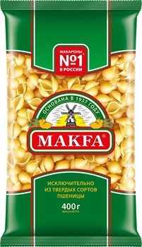 Макфа 400гр ракушки 1/20 2119 - фото 5253