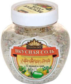Соль Вкусная 12 овощей и трав 400гр Банка 3103 - фото 6200