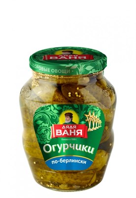 Огурцы корниш. Дядя Ваня по-Берлински 680гр с/б 3537 - фото 6713