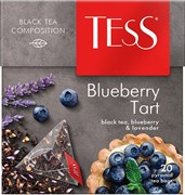 Чай Тесс пирамидки 20пак Blueberry Tart, черный, с черникой и лавандой 1669