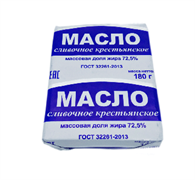 Масло сливочное крестьянское 180гр Киприно 1907