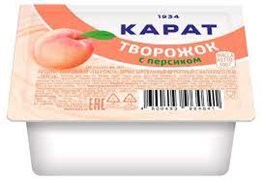 Творожок Карат 100г с персиком 9% 2548