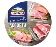 Сыр Хохланд плавл 140гр мясное ассорти ТРЕУГОЛЬНИКИ 3041