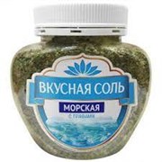 Соль Вкусная морская с травами 350гр Банка 3105
