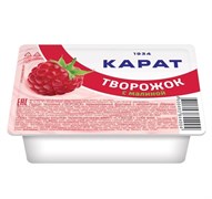 Творожок Карат 100г с малиной 9% 3384