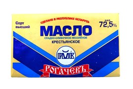 Масло сливочное Крестьянское 72,5% 160г Рогачев 3435