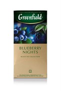 Чай Гринфилд 25пак. Blueberry Nights чёрный с ароматом черники и ежевики 3442