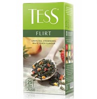 Чай Тесс 25пак Flirt green зел персик клубника 3549