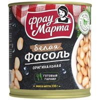 Фасоль белая оригинальная в с/с Фрау Марта 310гр ж/б 3605