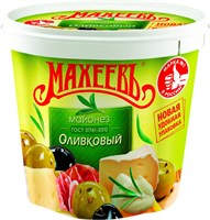 Майонез МАХЕЕВЪ Оливковый 50,5%, 800г, Россия 4554